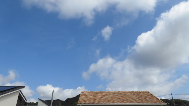 2025年9月11日(木)倉敷しのちゃん「空と雲」の拡大写真です