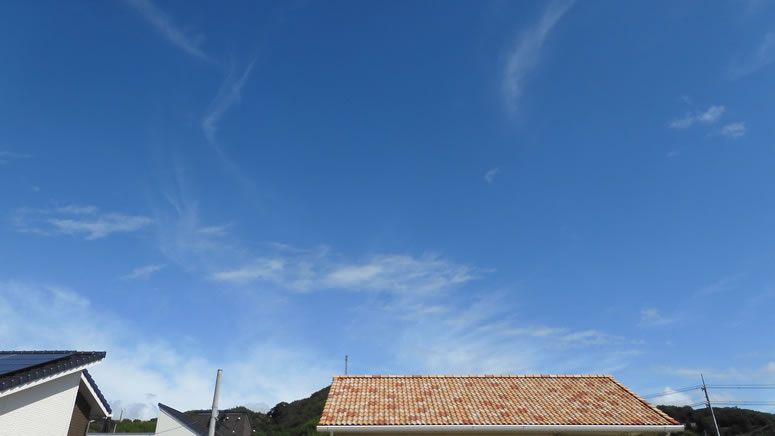 2025年9月21日(日)倉敷しのちゃん「空と雲」の拡大写真です