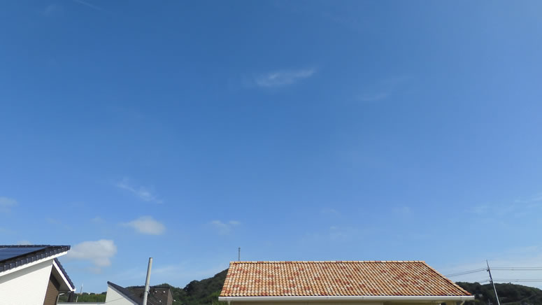 2025年9月24日(水)倉敷しのちゃん「空と雲」の拡大写真です