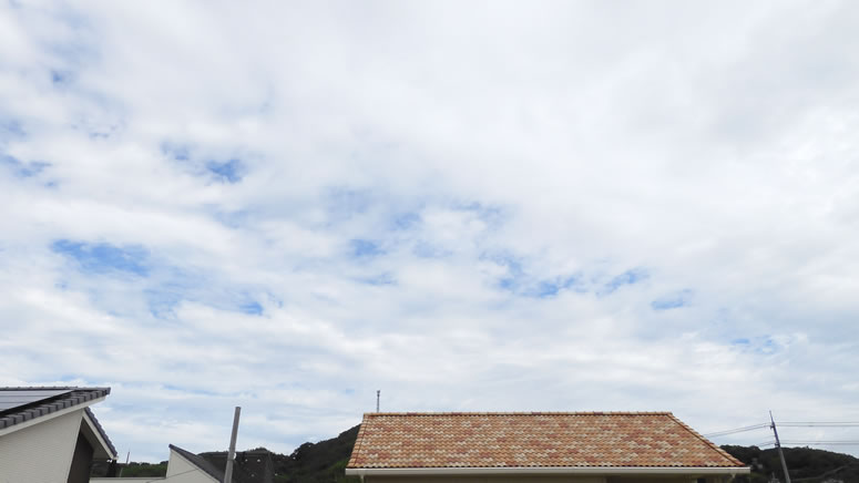 2025年9月29日(月)倉敷しのちゃん「空と雲」の拡大写真です